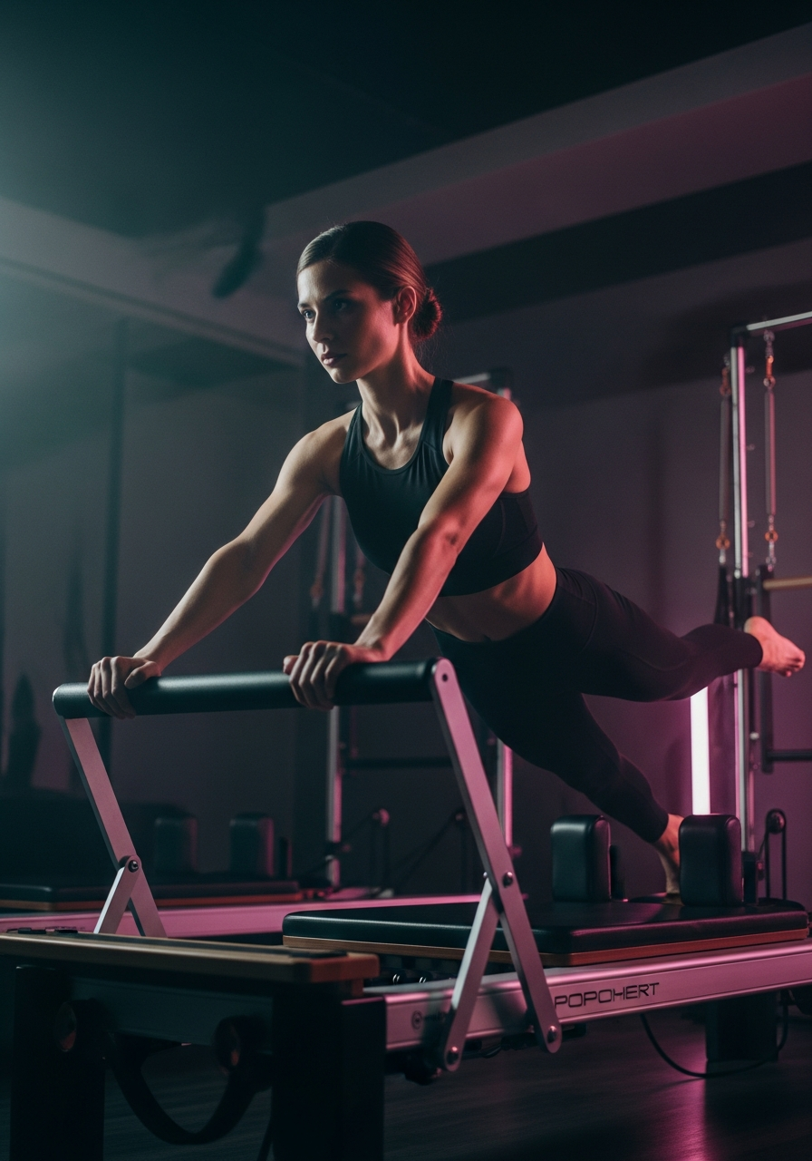 Занятие пилатесом на реформере в студии In Motion